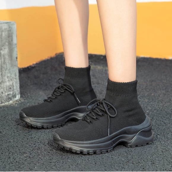 Walking Shoes Sock Sneakers - Lightweight Comfortable Non-Slip Mesh Shoes - Picture 3 of 7